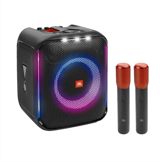 JBL PARTYBOX ENCORE ESSENTIAL + 2 MICRÓFONOS