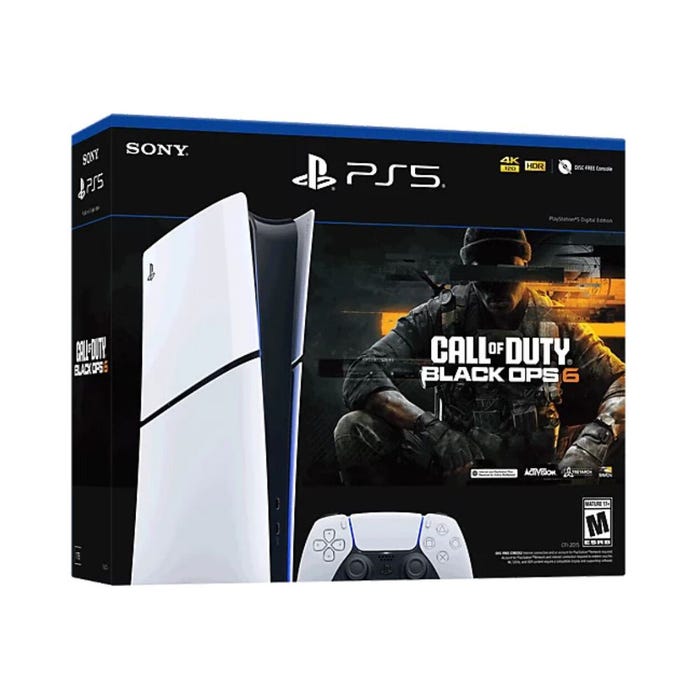 Consola Sony Playstation 5 Slim CFI-2015 B01X 1TB / Digital Edition + Juego Call Of Duty Black Ops 6 (Americano).